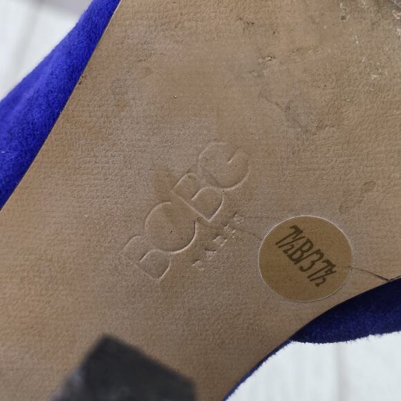 BCBG 4.5" Heels Paris Generation Royal Blue Suede EUR 37.5 Women’s US 7.5 B Sexy - Picture 7 of 8